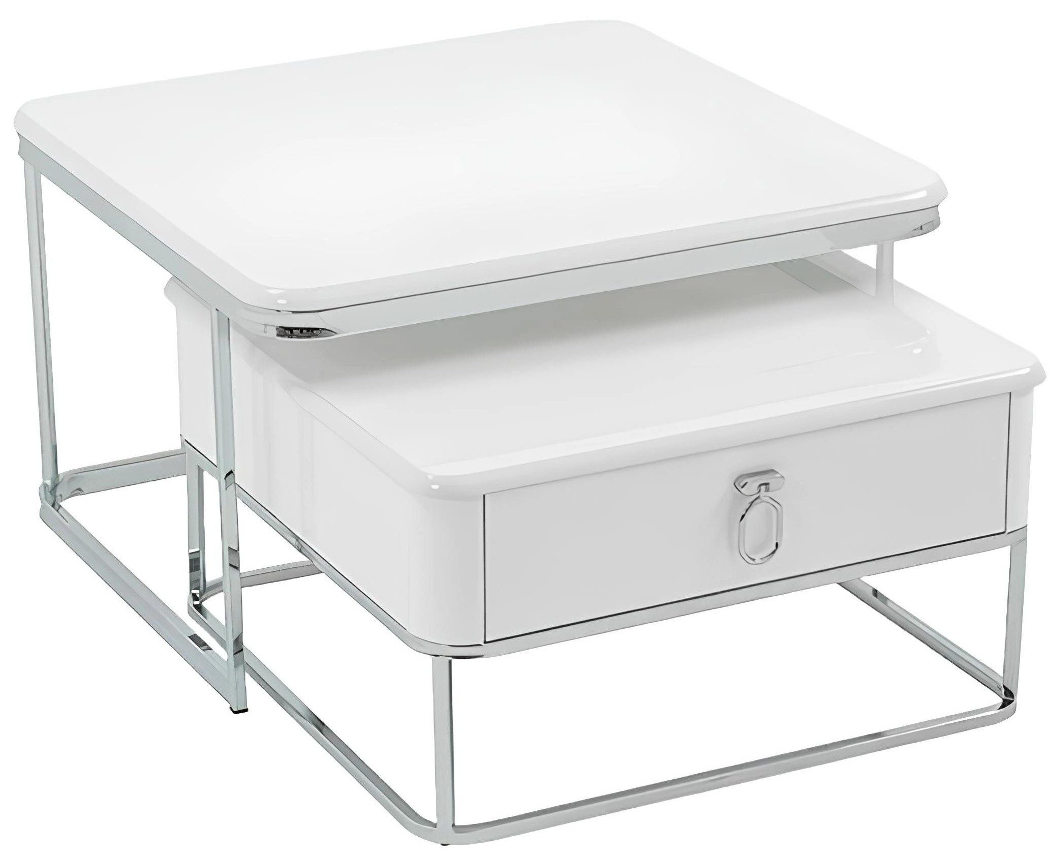 Xlmoebel Couchtisch Wohnzimmertisch mit Schubfächern - Luxuriöse hochwertige Designermöbel (1-St., Couchtisch), Hergestellt in Europa