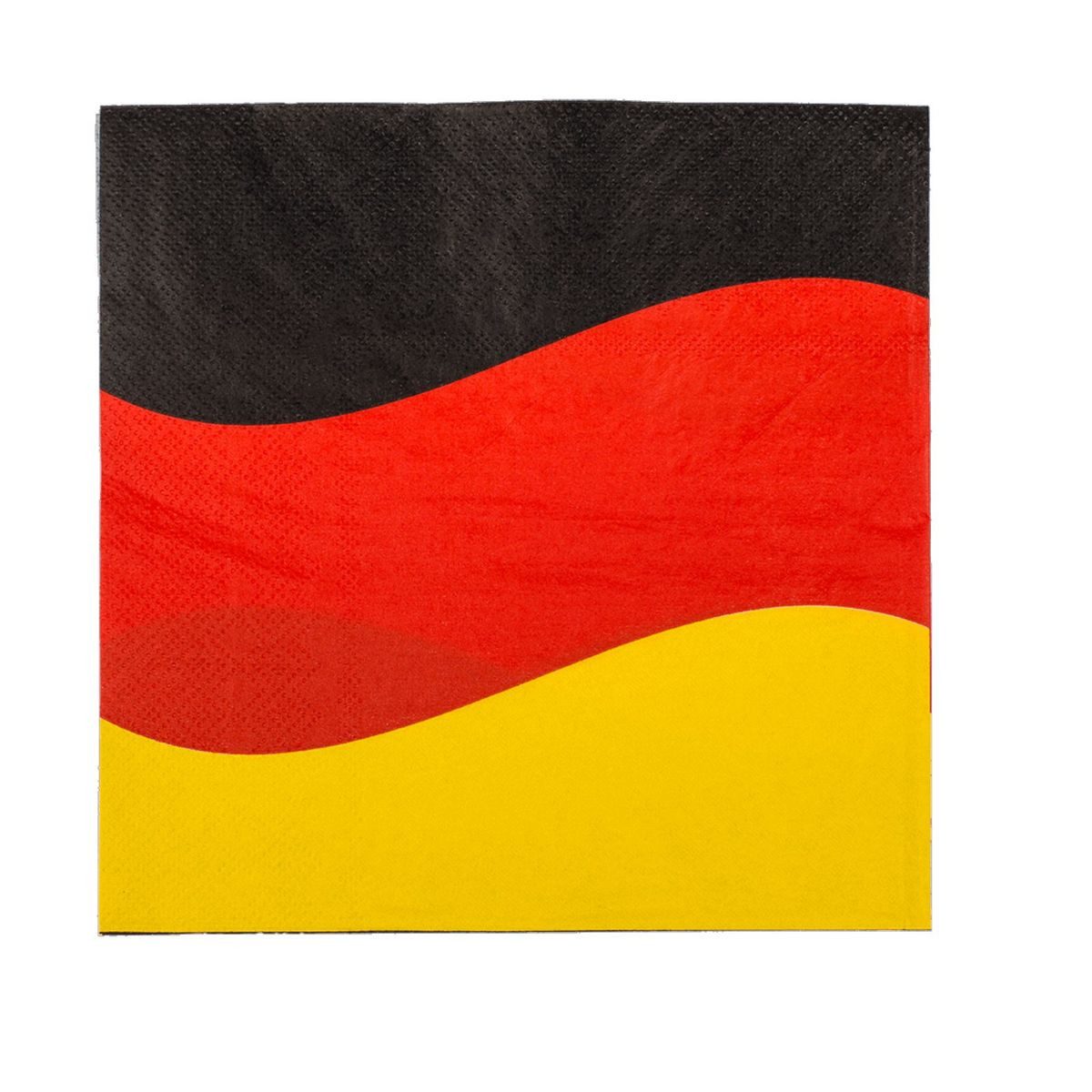 Out of the Blue Flagge Deutschlandflagge 2-lagige Papierservietten 12 Stück ca. 33 x 33 cm