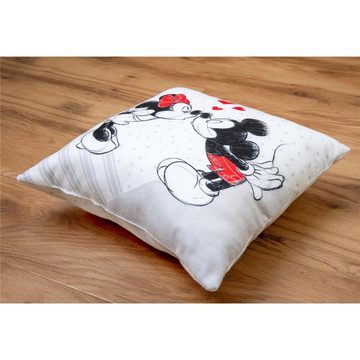 Kissenhüllen Disney's Mickey & Minnie Soft Velboa Kissen 40/40 cm, Herding