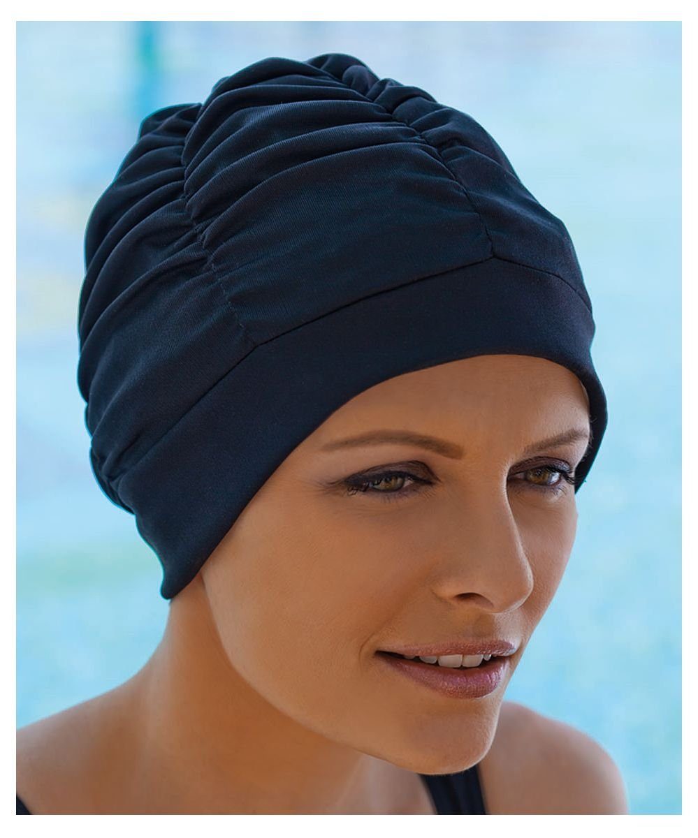 Fashy Badekappe Fashy - Badehaube Schwarz (3403-20) Damen Badekappe Bademütze Bademode