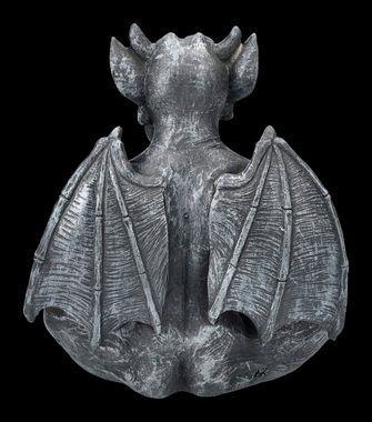 Figuren Shop GmbH Fantasy-Figur Gargoyle Figur - Meditation - Dekofigur Fantasy Gothic Dekoration