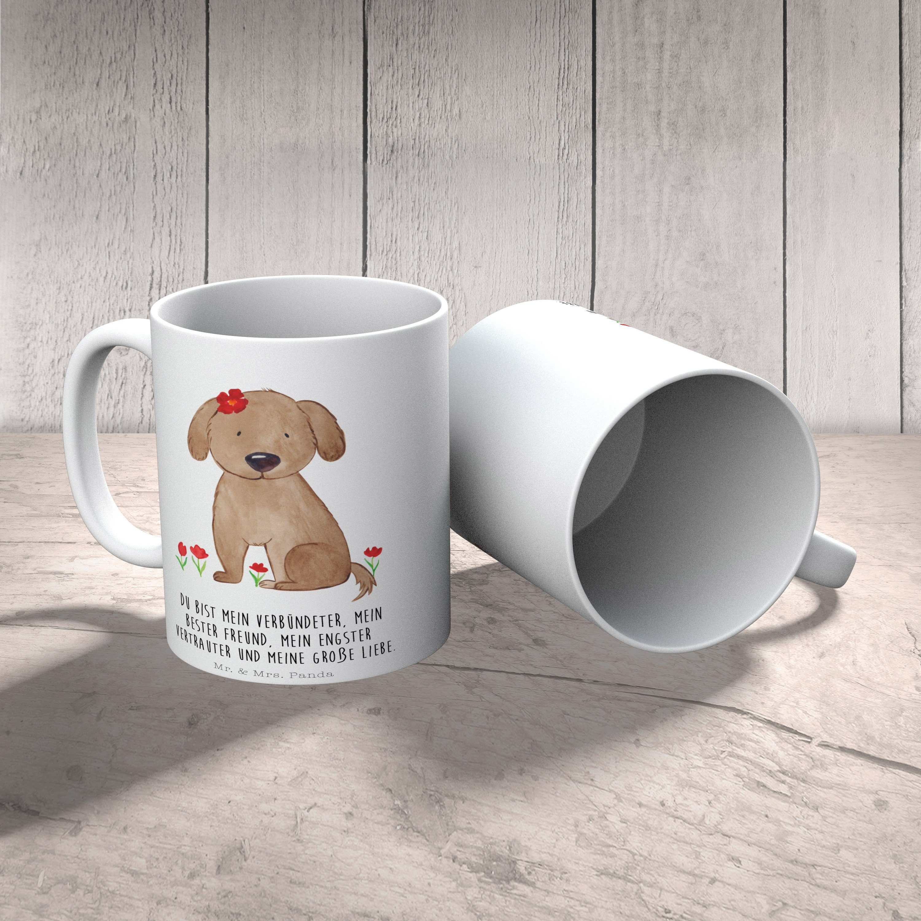 - & Hund Keramik Hunderasse, Weiß Geschenk, Hundedame Mr. Haustier, Tasse Hundebesitzer, Mrs. Panda -