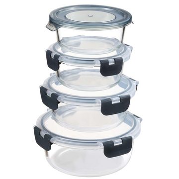 PIE LOCK Frischhaltedose »Glasbehälter mit Deckel«, Borosilikatglas, (Set, 12-tlg., 12 Frischhaltedosen, 12 Deckel), spülmaschinenfest, gefrierschrankgeeignet, hitzeresistent