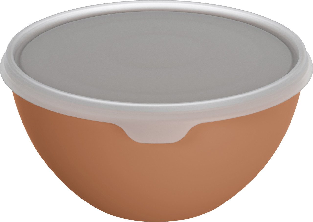 ROTHO Küchenorganizer-Set Rotho Schüssel + Deckel Caruba 3 L coral clay