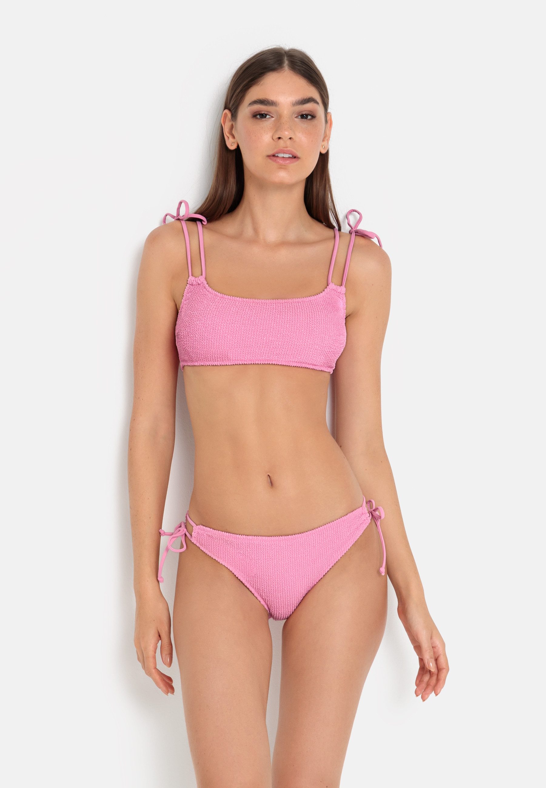 LSCN by LASCANA Bustier-Bikini-Top Lou, aus trendiger Strukturware