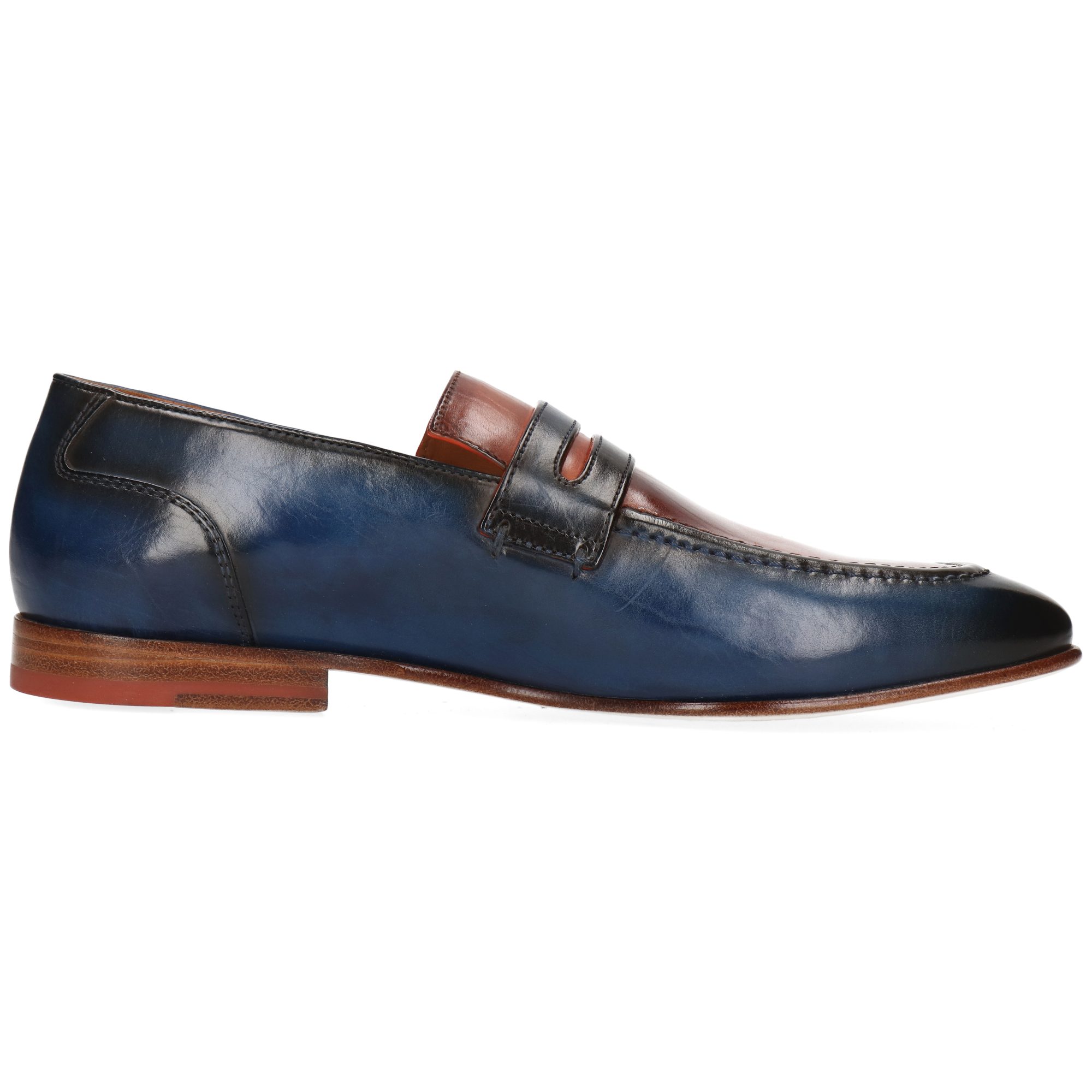 Melvin & Hamilton Santo 4 Leder-Loafers für Herren Loafer Flache Absätze, Echtes Leder, Vegetabile Gerbung