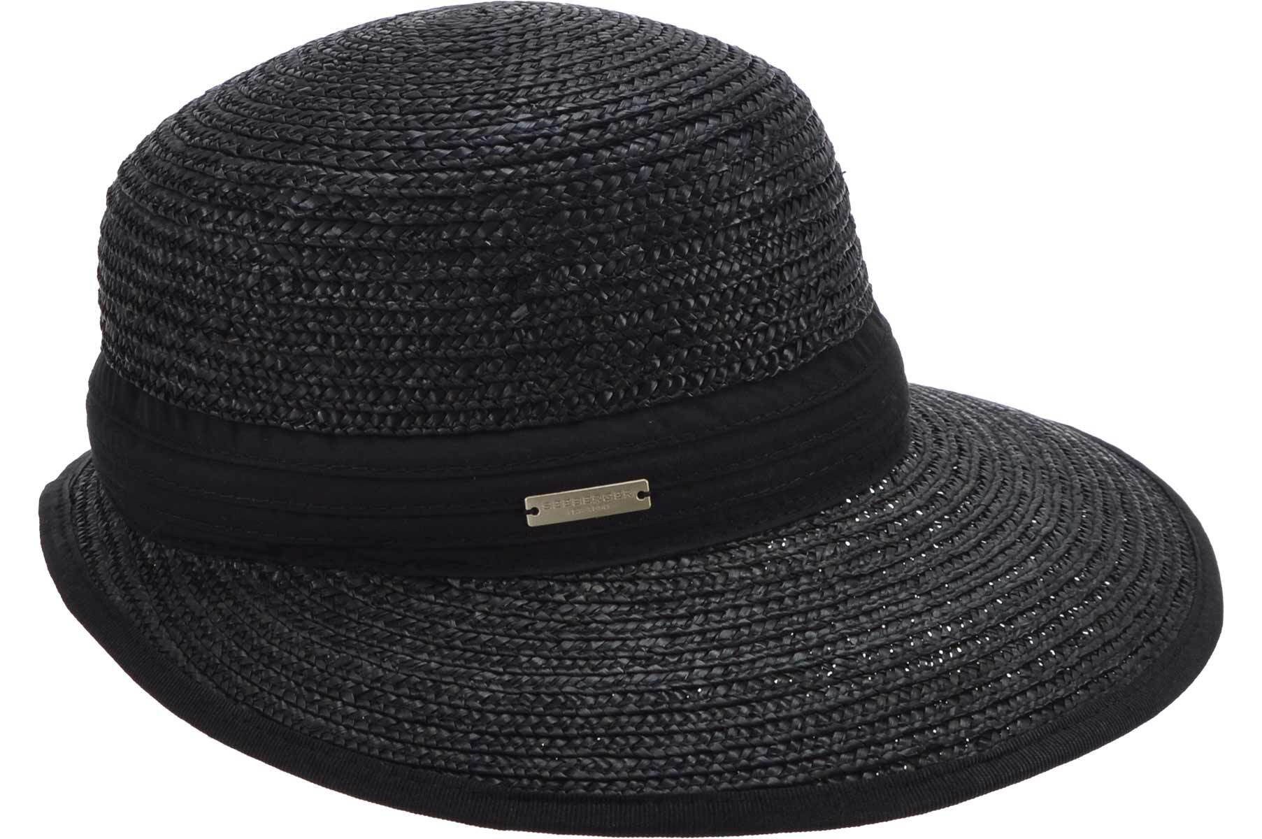 Seeberger Strohhut Strohborte Schute mit Stoffeinsatz 55717-0