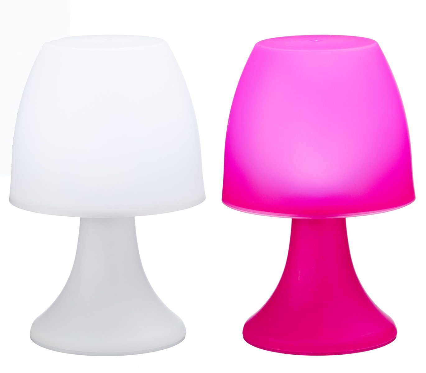 Fachhandel Plus LED Dekolicht 2 x LED Lampen Indoor Outdoor weiß und pink, keine, LED