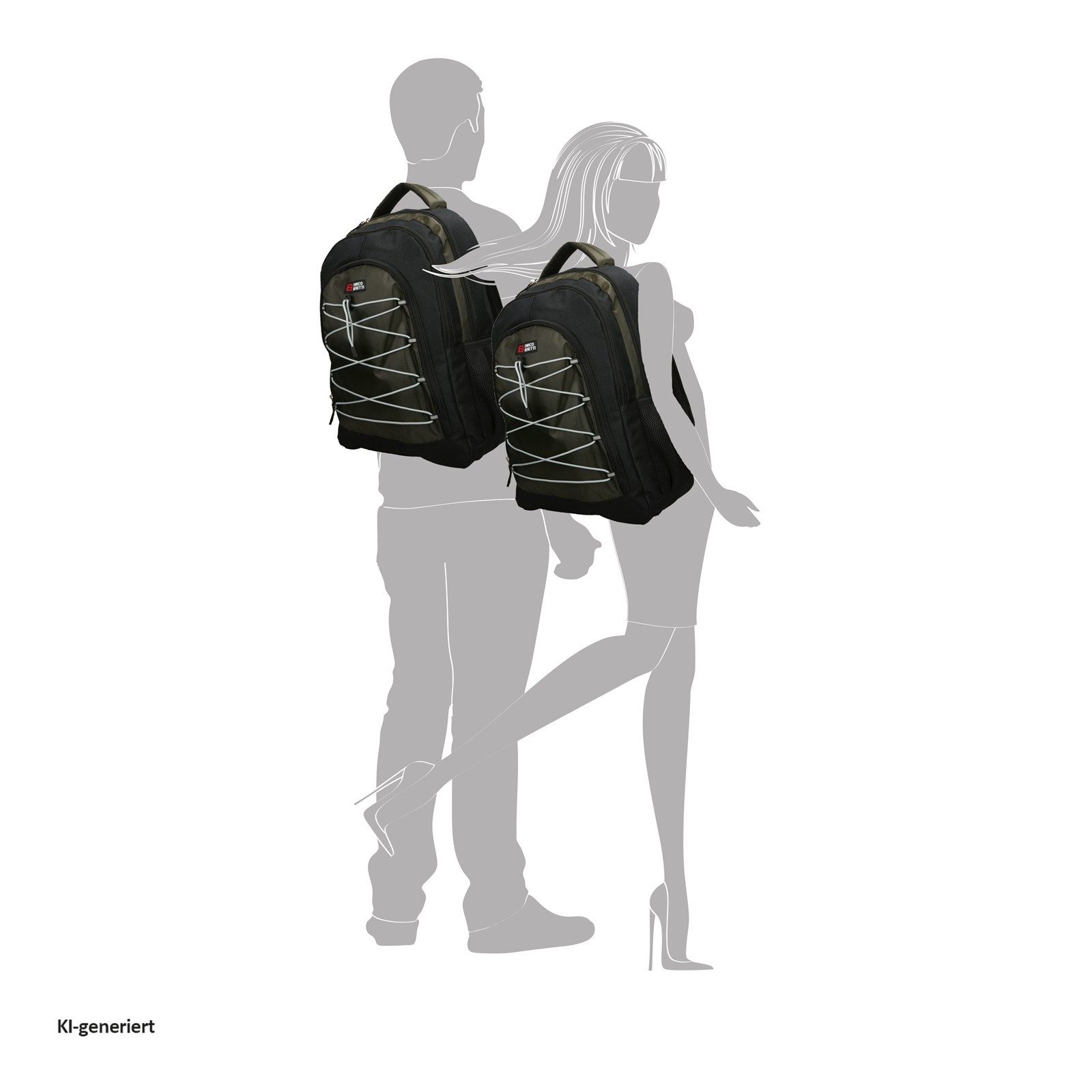 HTI-Living Laptoprucksack Laptoprucksack Schulrucksack (Stück, 1-tlg., 1 Rucksack)