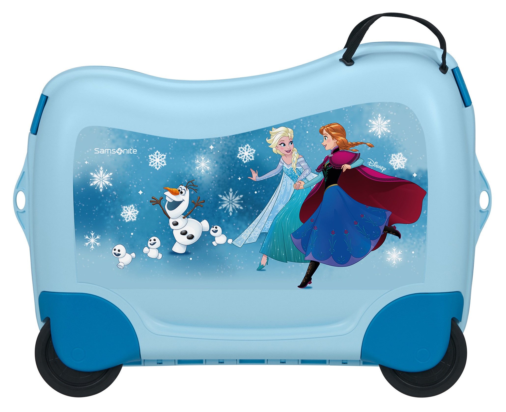 Samsonite Kinderkoffer DREAM2GO DISNEY, Frozen Magic, 4 Rollen, mit geräumigem Hauptfach, mit Kreuzspannbändern, mit Haltegurt außen