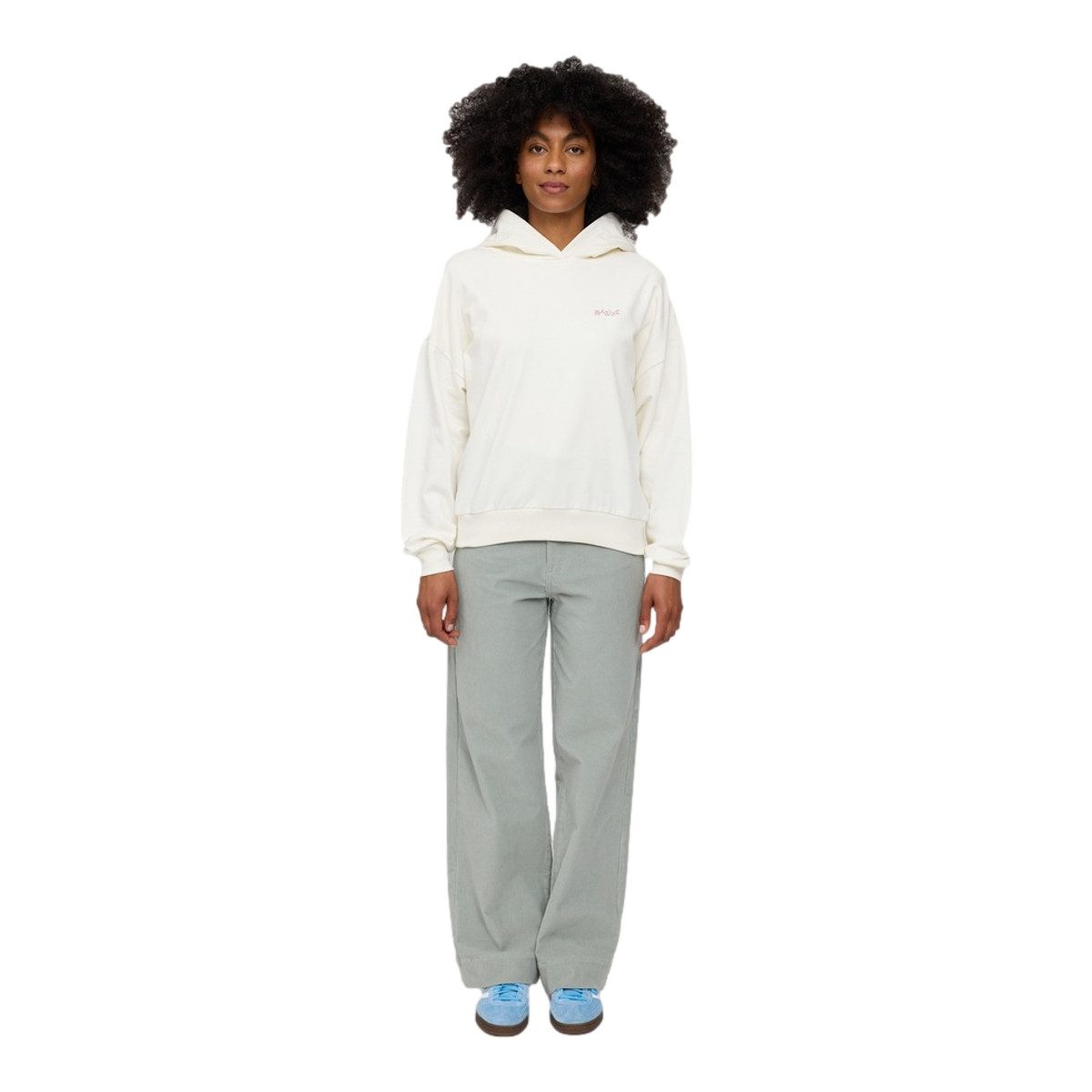MAZINE Kapuzenpullover Mazine Back Print Hoodie Organic Cotton - Damen Kapuzensweatshirt