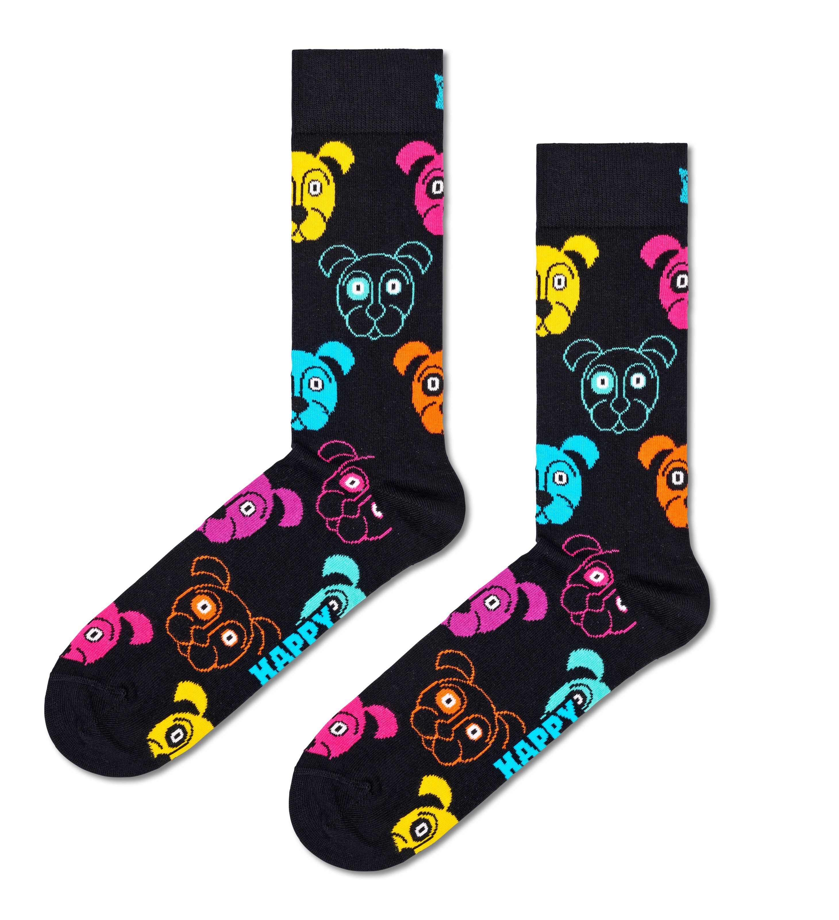 Classic Socken Socks Up Socks Socks Dog & (Packung, Thumbs Dog 2-Paar) Happy