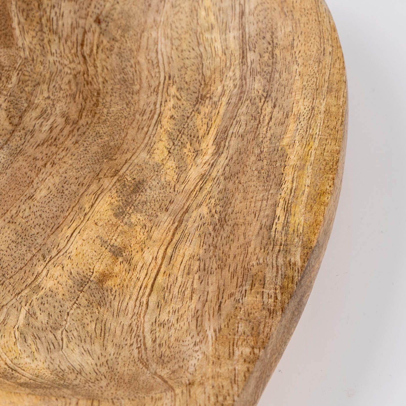 Levandeo® Dekoteller, Deko-Teller Herz 26cm Mangoholz Holzteller Holzschale Herzform