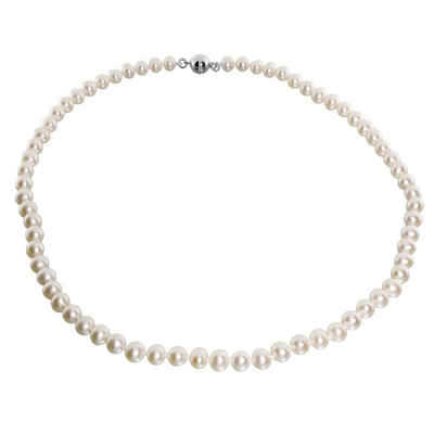 OSTSEE-SCHMUCK Perlenkette - Ingrid 6 - Silber 925/000 - Zuchtperle (1-tlg)