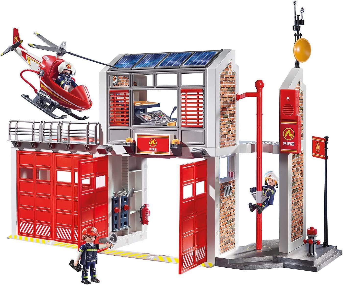 Playmobil® Action 9462 Große Feuerwache mit Soundeffekten, Ab 5 Jahren Spielbausteine, (181 St)