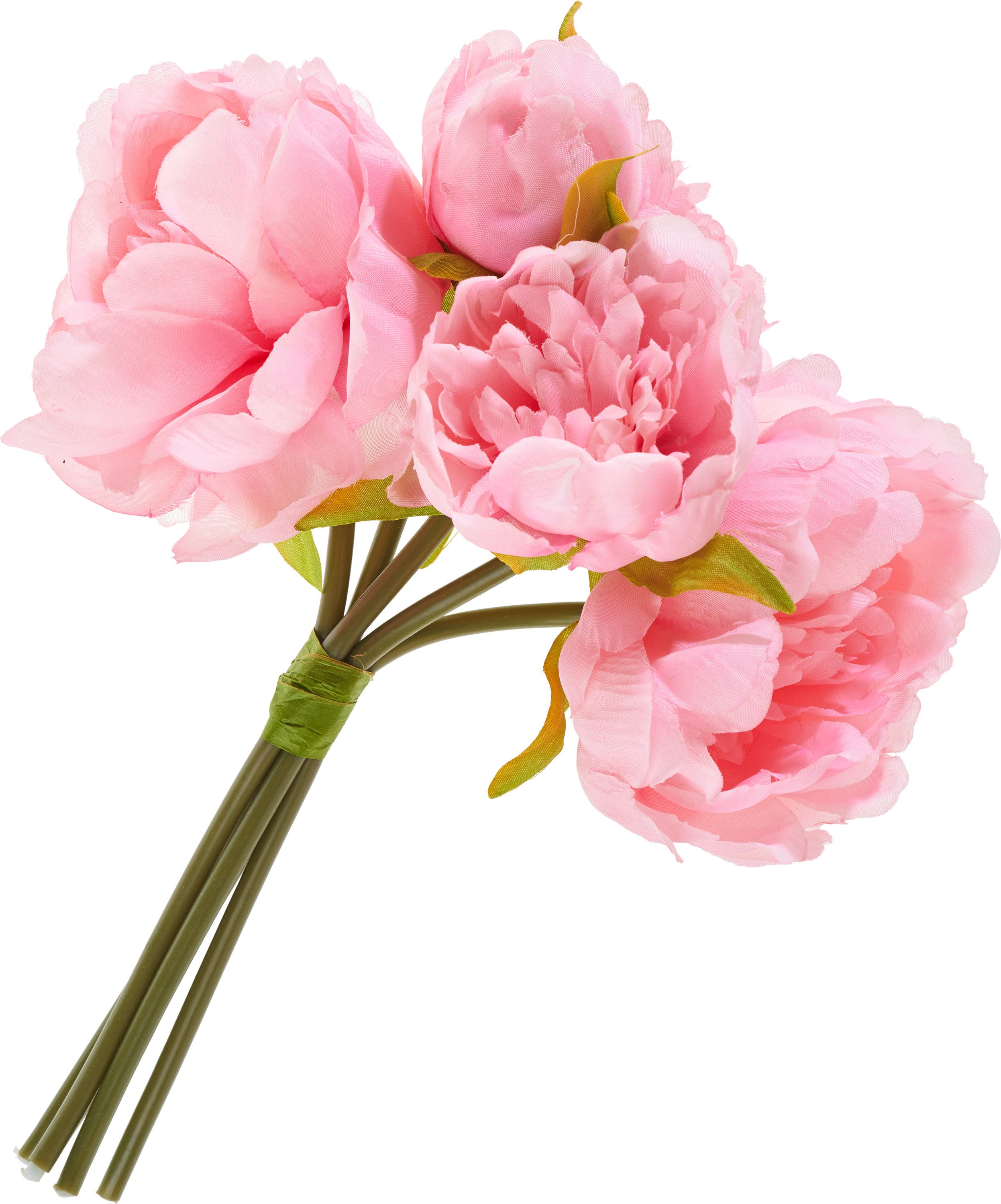 Kunstblume Pfingstrosen-Bund, DPI, 5 Blüten