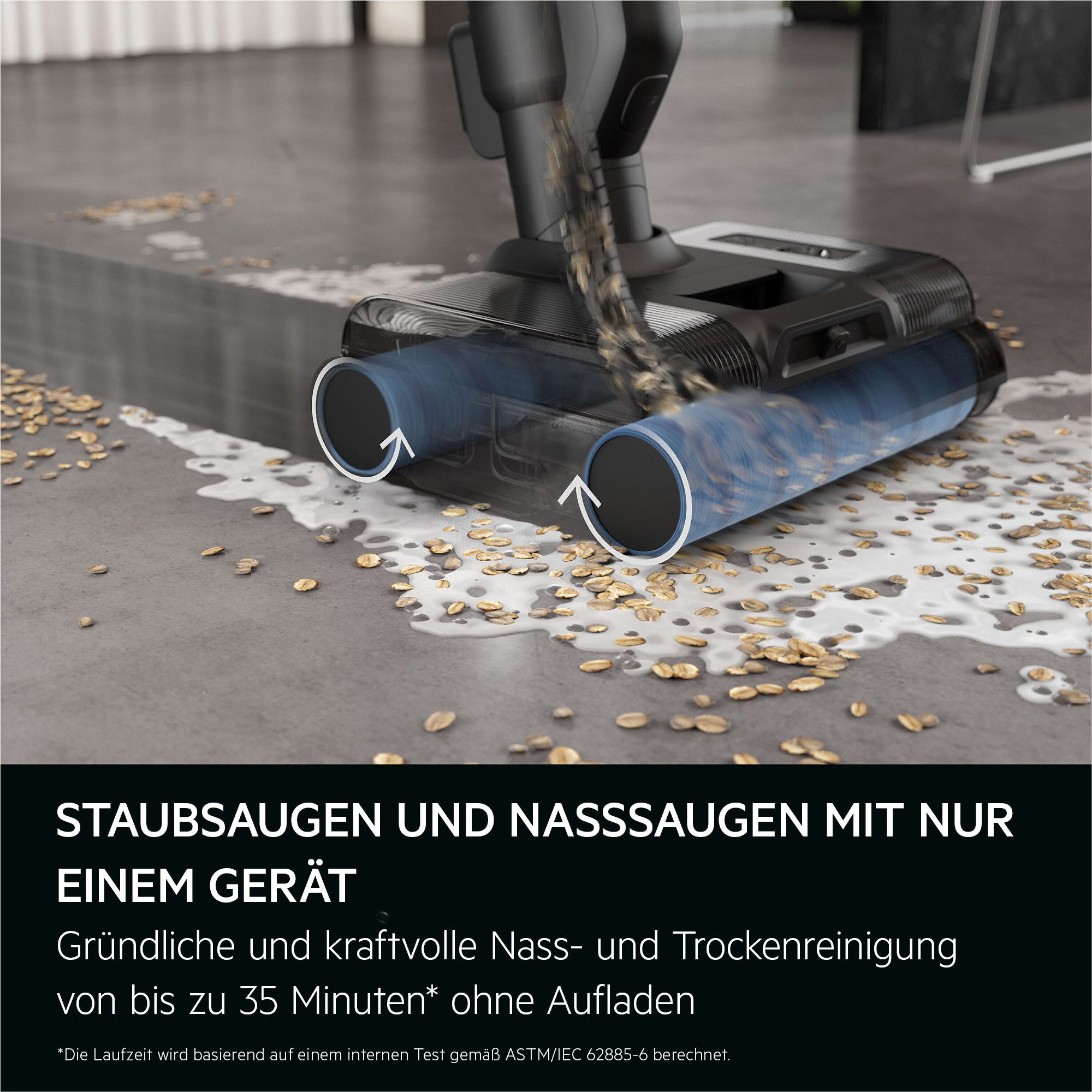 AEG Nass-Trocken-Sauger ULTIMATE 8000 WET&DRY 2in1 (AW82U1DB), 92,9 W, beutellos, 2in1 Nass- Trockenreinigung & Handsauger, automatische Selbstreinigung