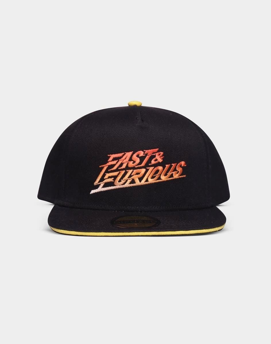DIFUZED Baseball Cap Universal Neu - Black Gradient Fast Snapback - Furious Top Logo Cap - &