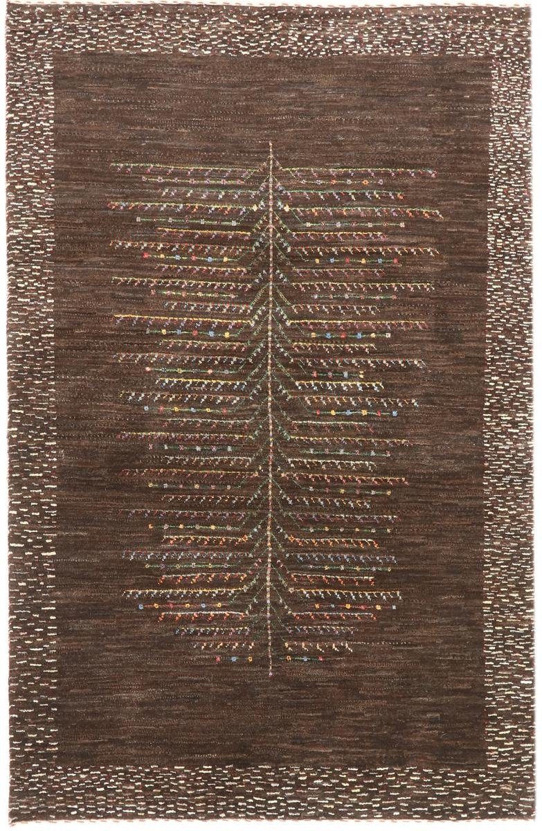 Orientteppich Perser Gabbeh Loribaft Nature 116x180 Handgeknüpfter Moderner, Nain Trading, rechteckig, Höhe: 12 mm | Kurzflor-Teppiche