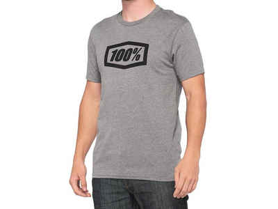 100% T-Shirt T-Shirts 100% Icon T-Shirt - Heather Grey M- (1-tlg)
