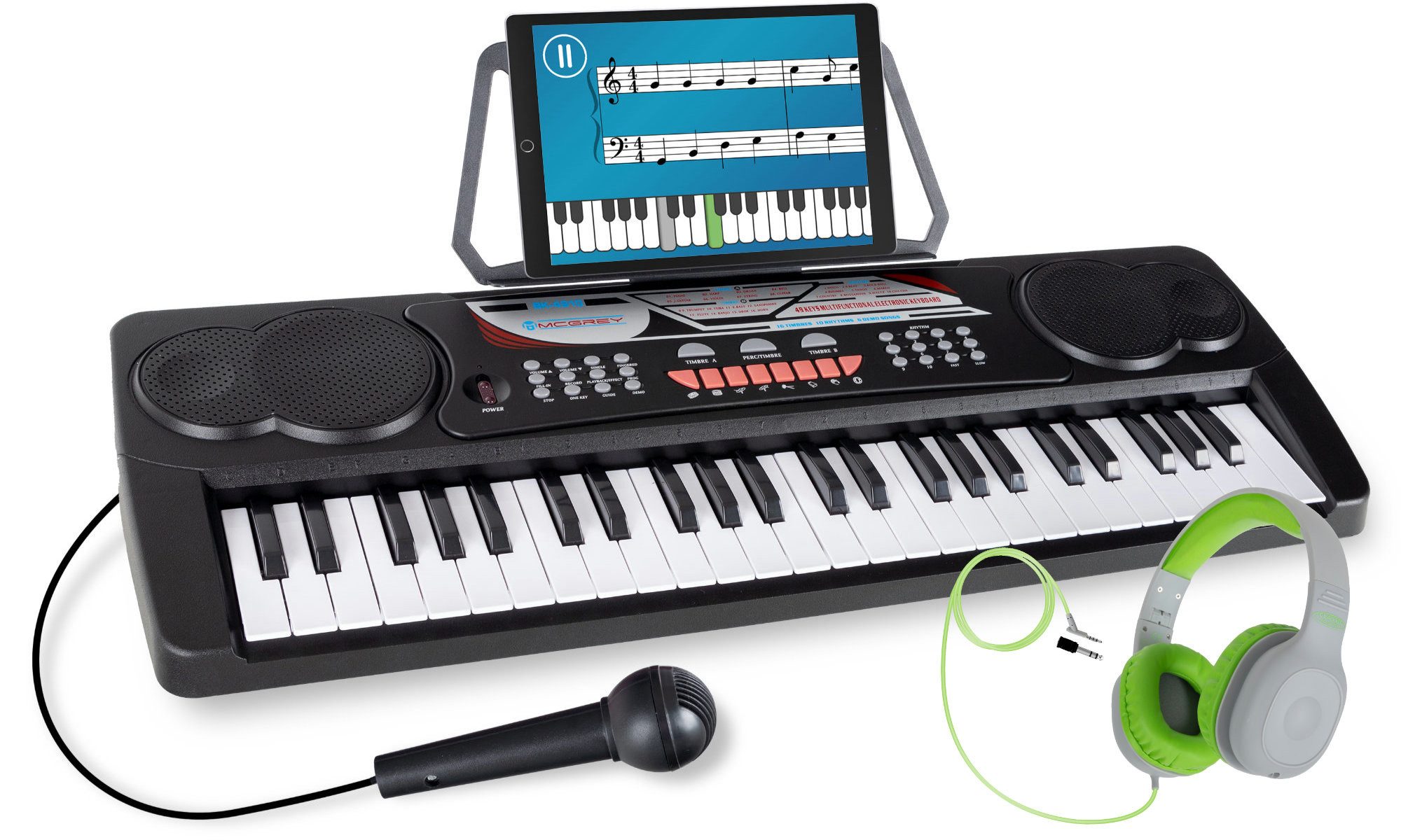 Home-Keyboard BK-4910 Kinder Einsteigerkeyboard mit 49 Tasten und Kinderkopfhörer