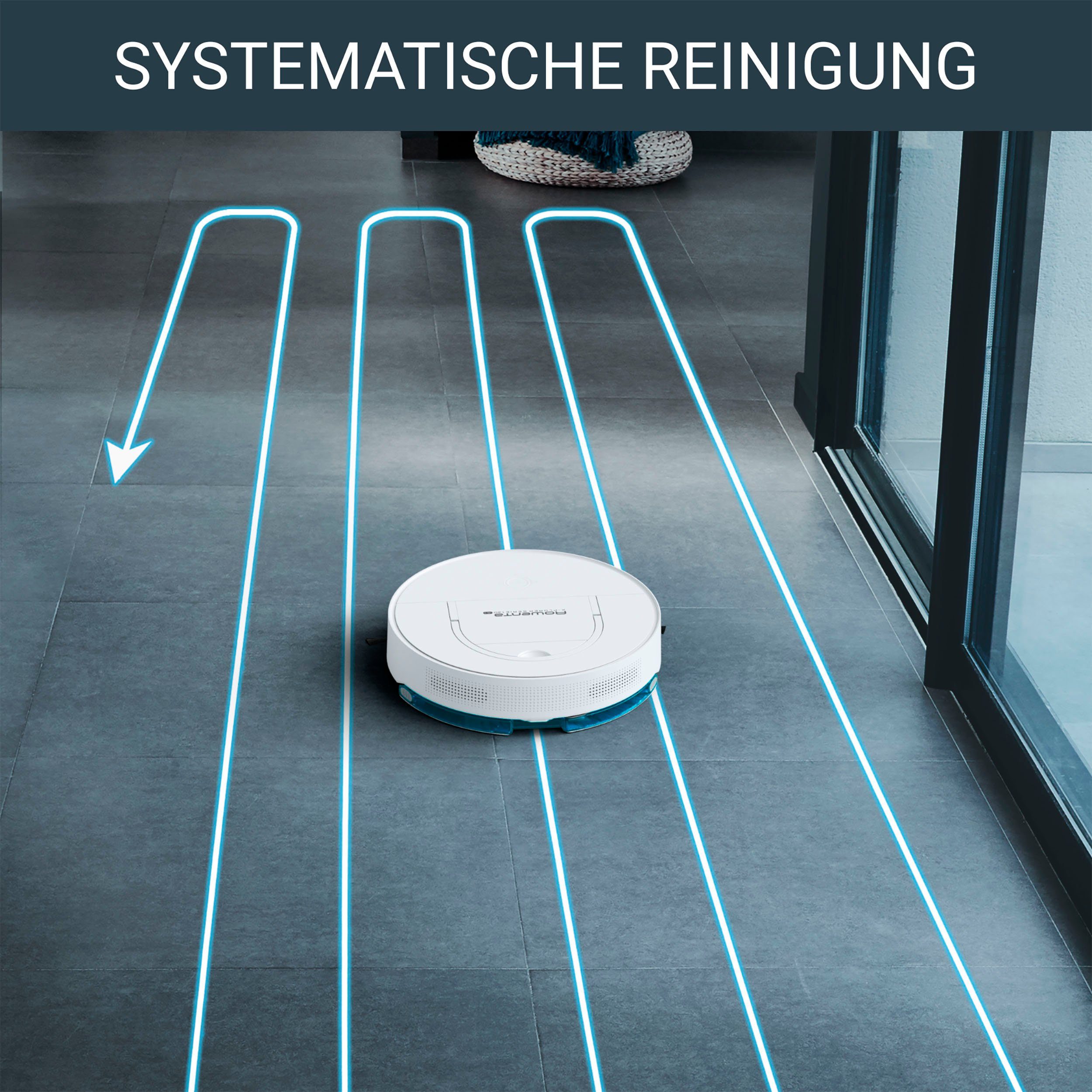 Rowenta Saugroboter RR9067 X-Plorer Serie ultra-flaches Laser Design, saugen und 130 + wischen, AI, Kamera-Navigation