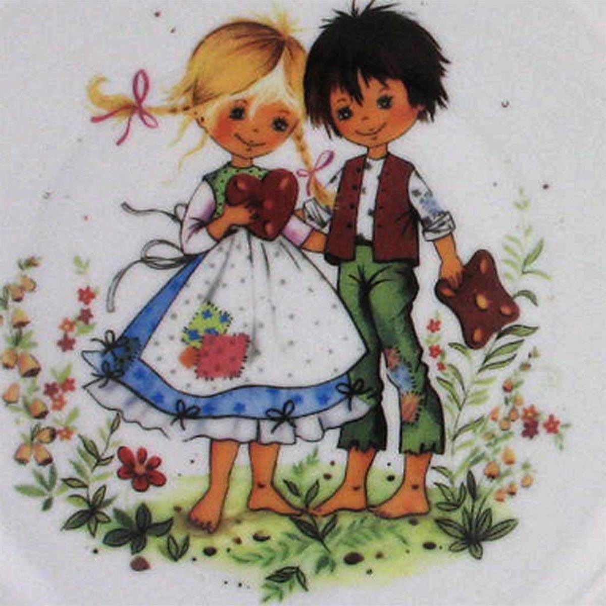 TRIPTIS® Thüringer Meisterporzellan Kindergeschirr-Set Triptis Hänsel & Gretel Kinderset 3tlg., 1 Personen, Porzellan