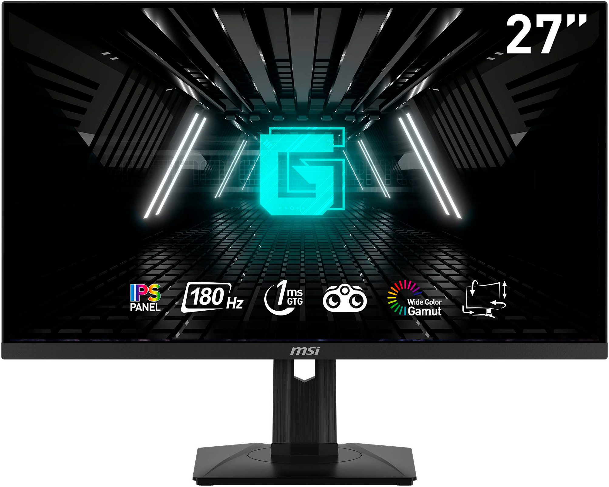 MSI G274PF Gaming-Monitor (69 cm/27 ", 1920 x 1080 px, Full HD, 1 ms Reaktionszeit, 180 Hz, Rapid IPS)