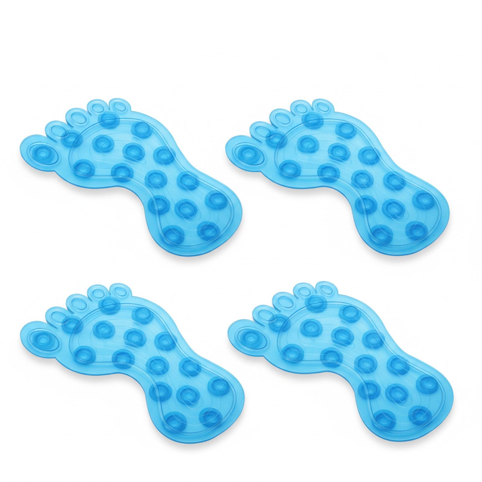 HAC24 Duscheinlage Anti-Rutsch Pads für Dusche & Badewanne Rutschfeste Duschpads, B: 9,5 cm, L: 14,5 cm, Set, 4-tlg., mit Saugnäpfen