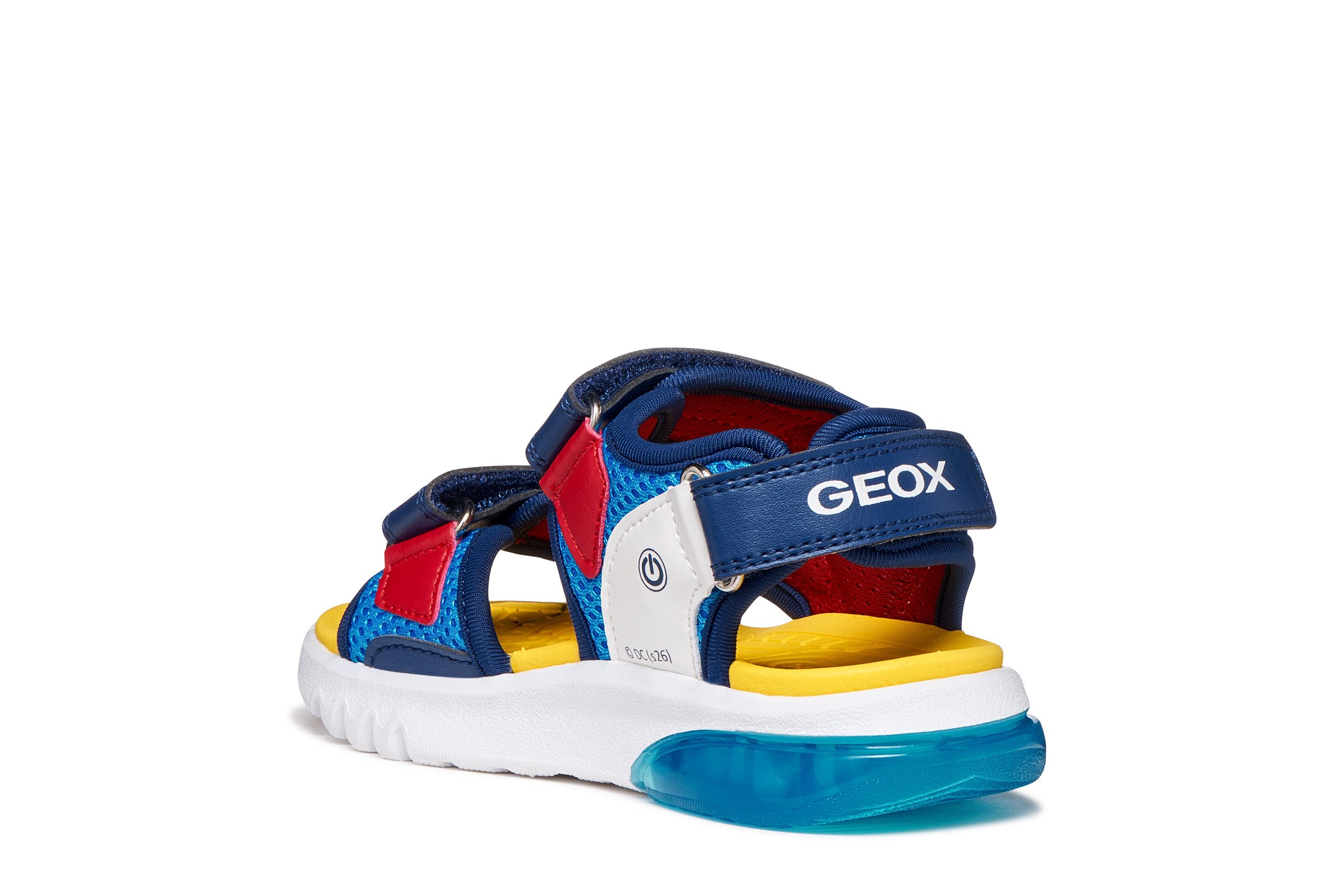 Geox J SANDAL CIBERDRON B Sandale Klettschuh mit Blinkfunktion, Größenschablone zum Download