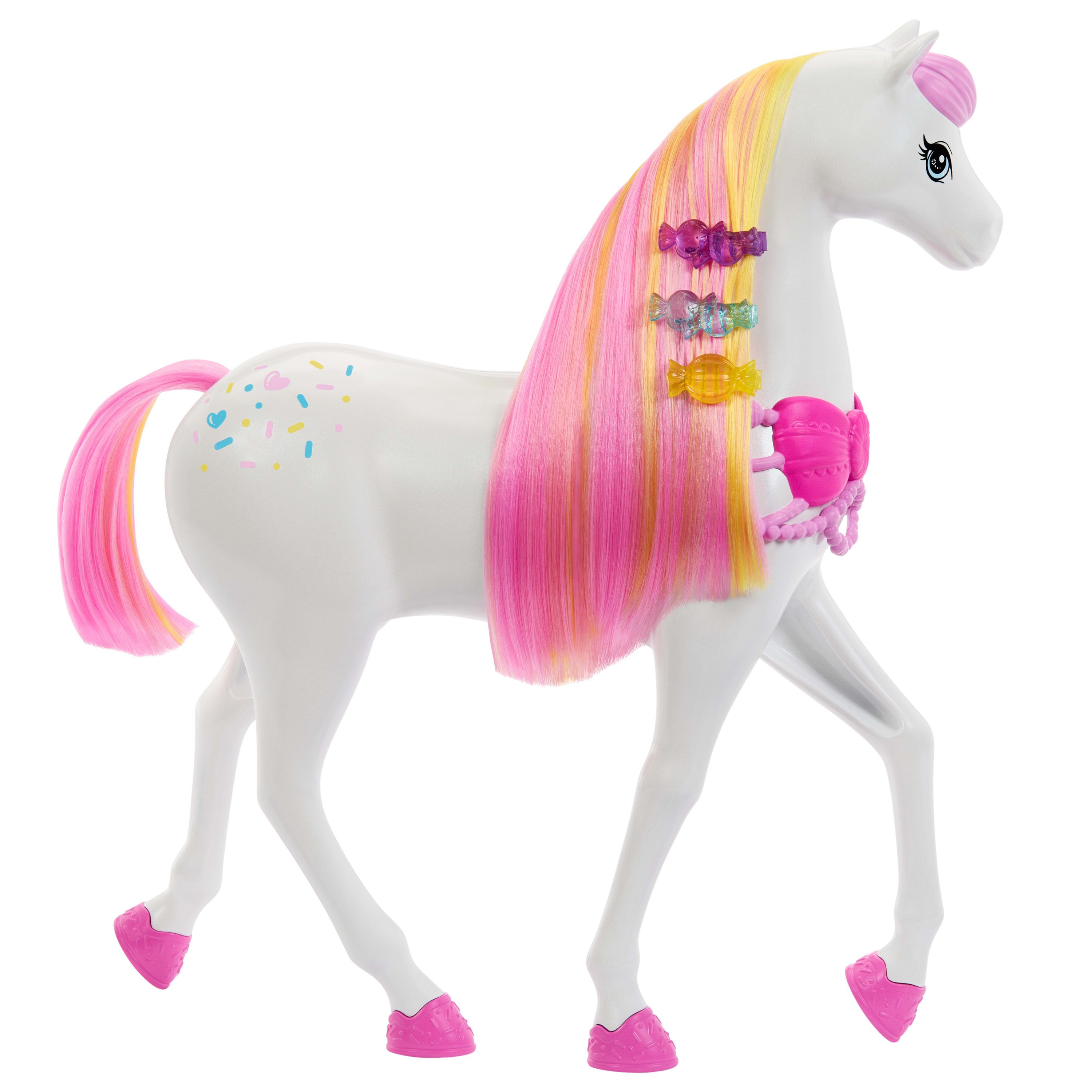 Barbie Puppen Fahrzeug Barbie in Der Nussknacker, Pferd und Schlitten, Pferd mit duftender Mähne – Bild 3 von 5