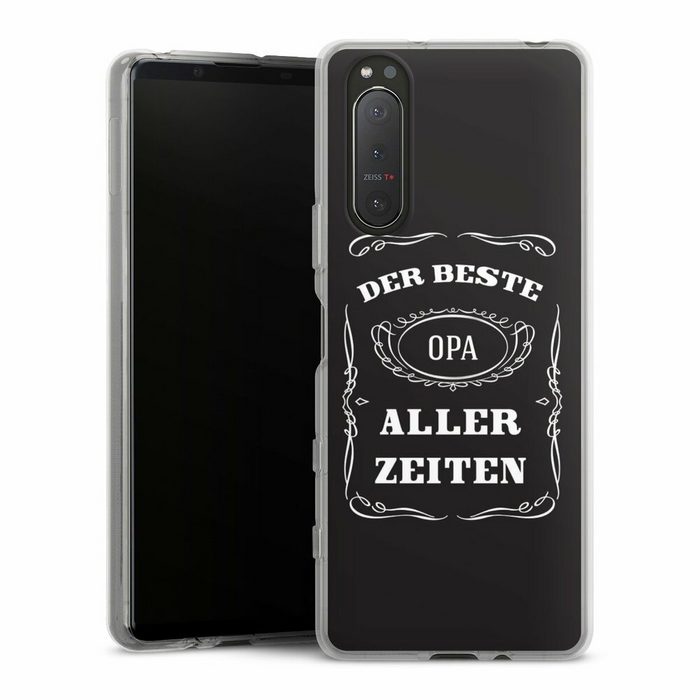 DeinDesign Handyhülle Bester Opa Sony Xperia 5 II 5G Silikon Hülle Bumper Case Handy Schutzhülle