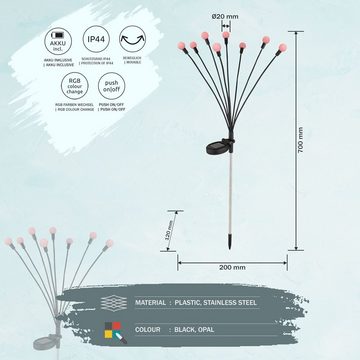 bmf-versand LED Solarleuchte Solarleuchte Garten Solarlampe Außenleuchte Solar Gartenleuchte Bunt