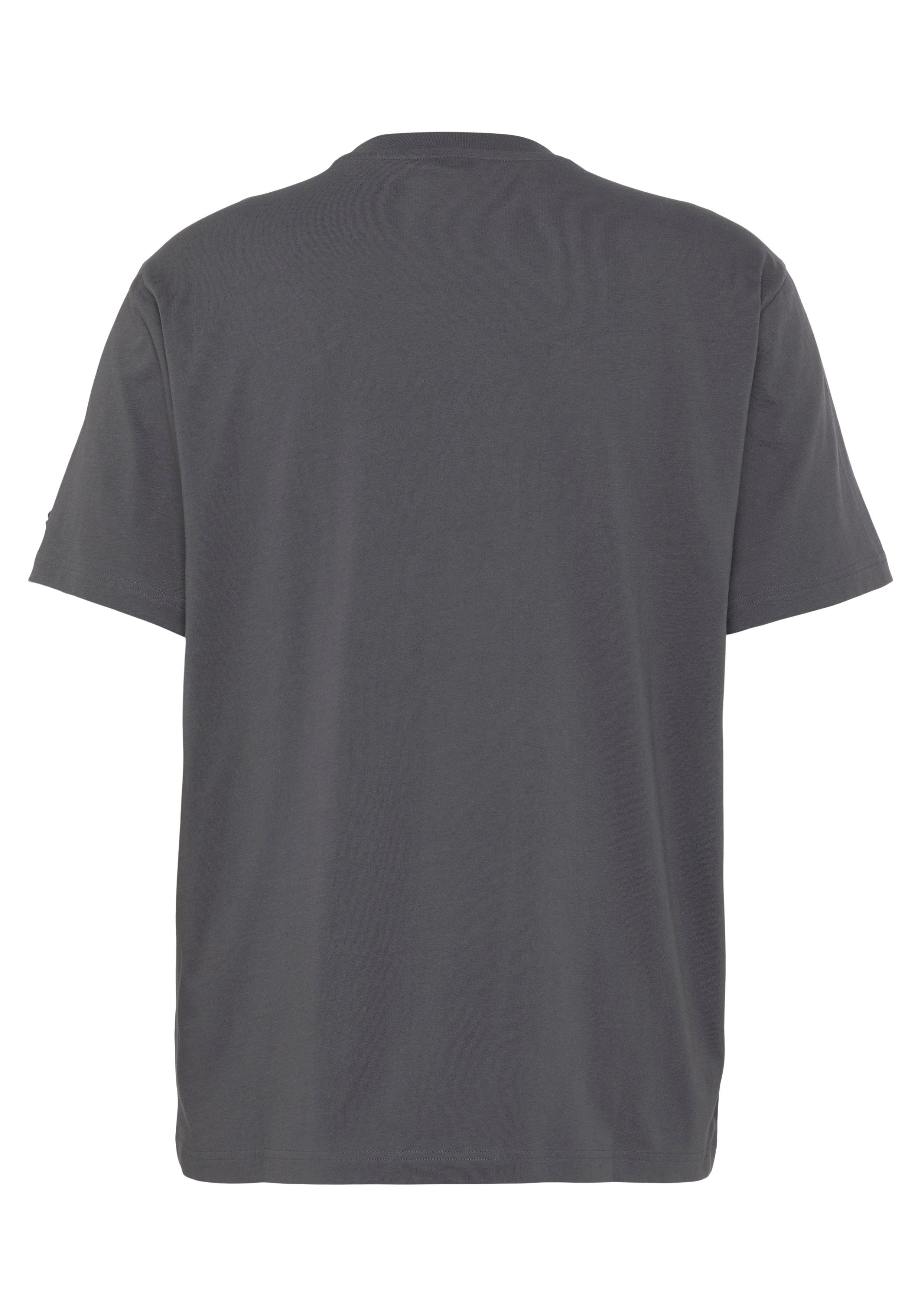 small Champion Classic T-Shirt Crewneck logo T-Shirt grau