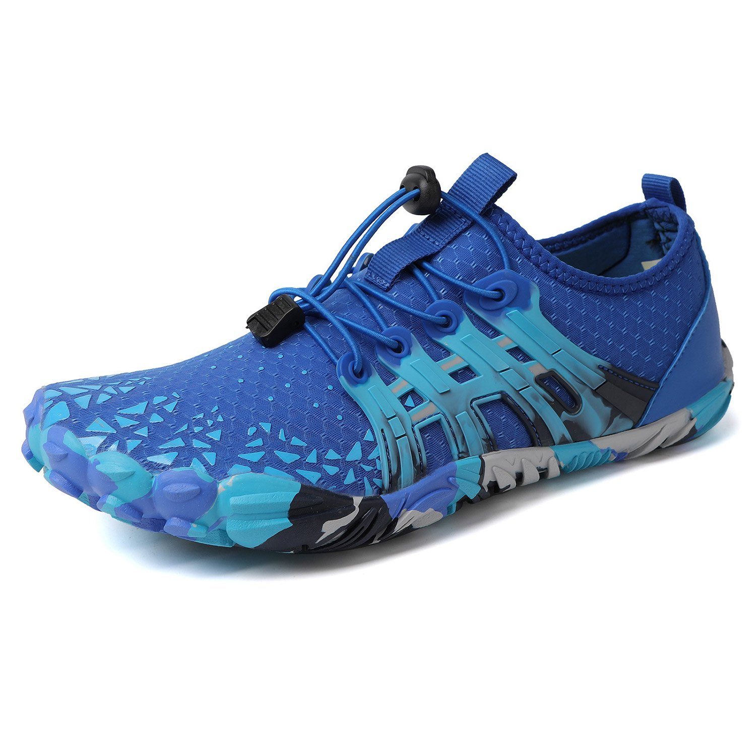 Daisred Blau Fitnessschuhe Barfußschuh Leichte rutschfest Barfußschuhe Unisex Atmungsaktiv