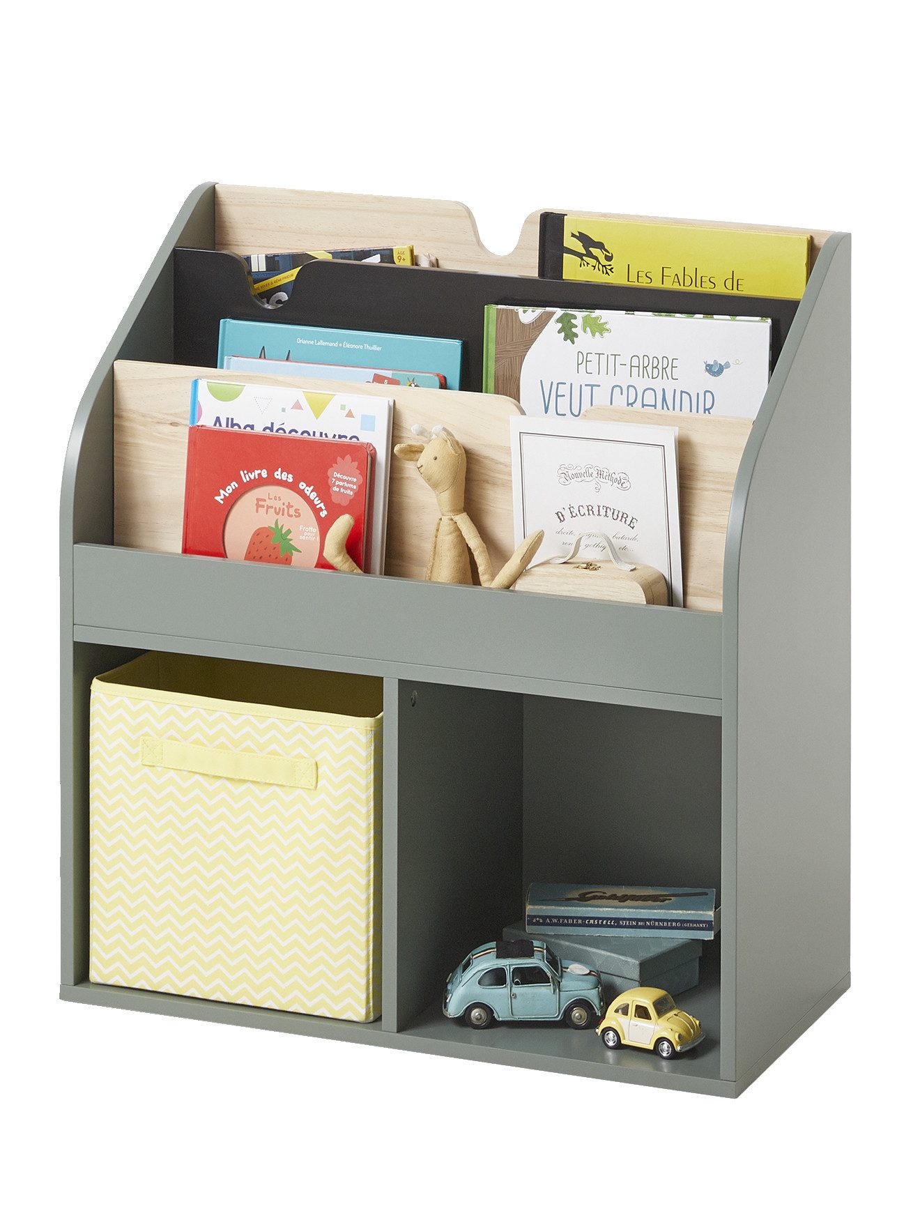vertbaudet Bücherregal Kinder Bücherregal SCHOOL, 2 Fächer günstig online kaufen