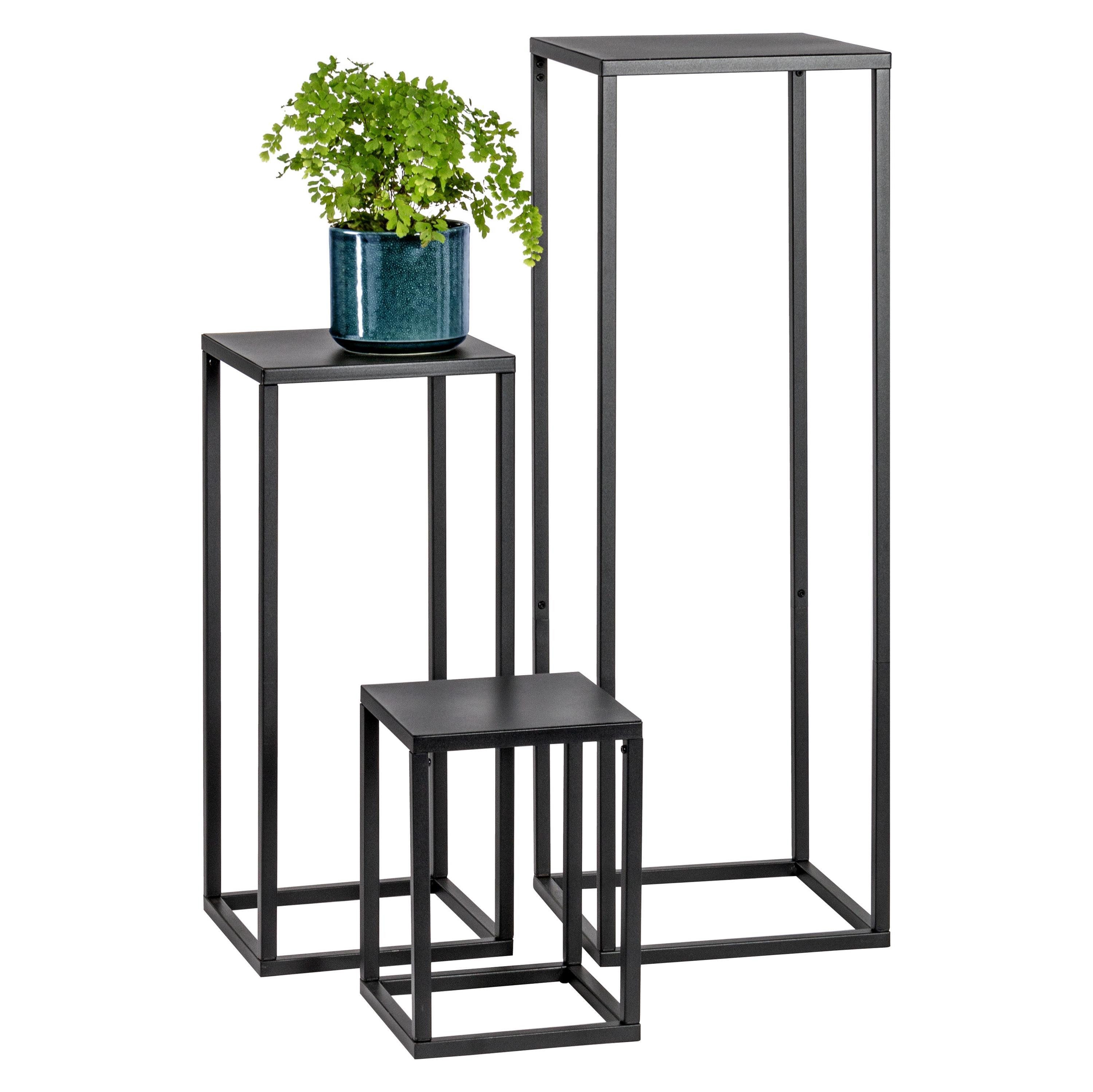 bremermann Blumenhocker 3er-Set, Metall-Blumenhocker, Blumensäule