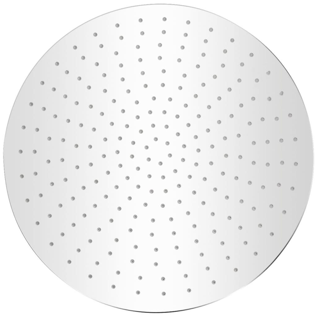 vidaXL Duschbrause Regenduschkopf Edelstahl 40 cm Rund