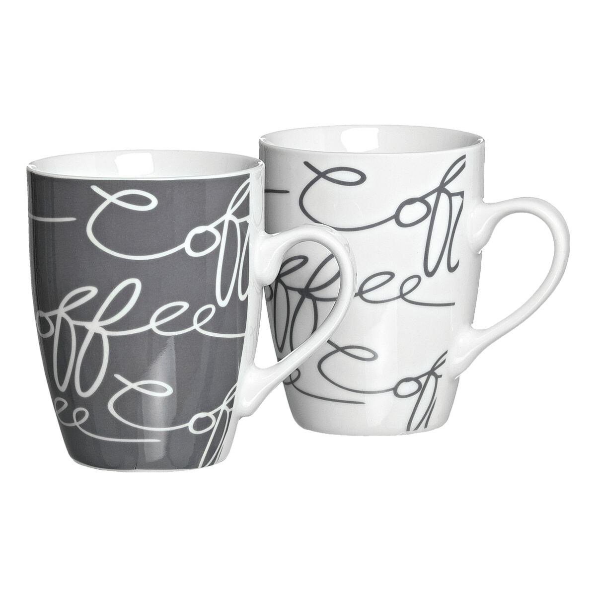 Ritzenhoff & Breker Becher Cornello grey, 6-tlg., Porzellan, 250 ml, spülmaschinengeeignet