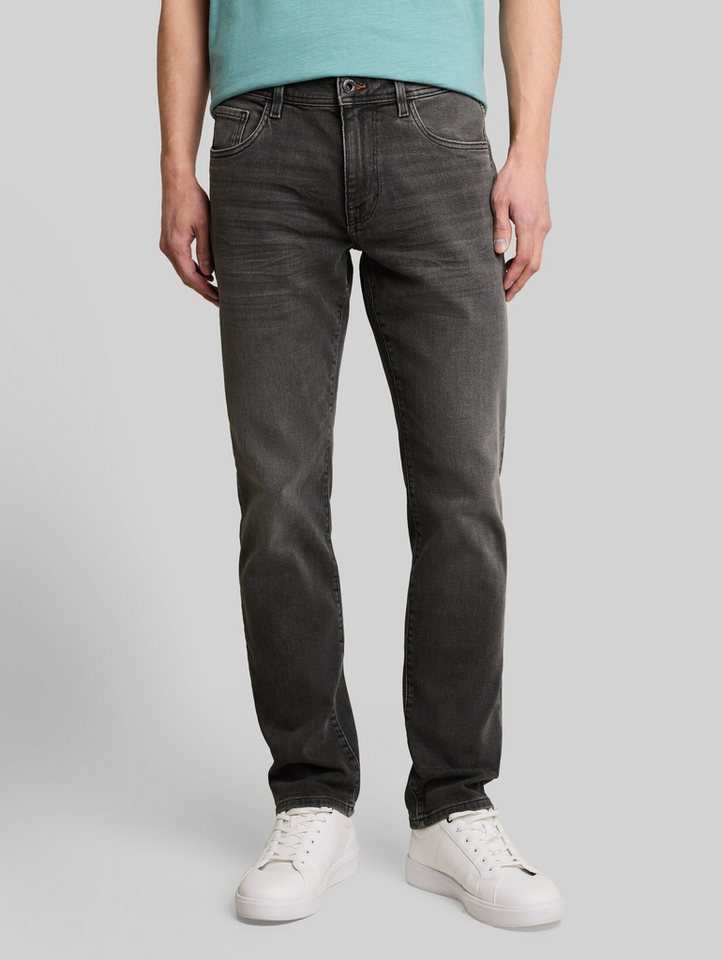 TOM TAILOR Straight-Jeans Jeanshosen TTMARVIN STRAIGHT Jeans mit Stretch