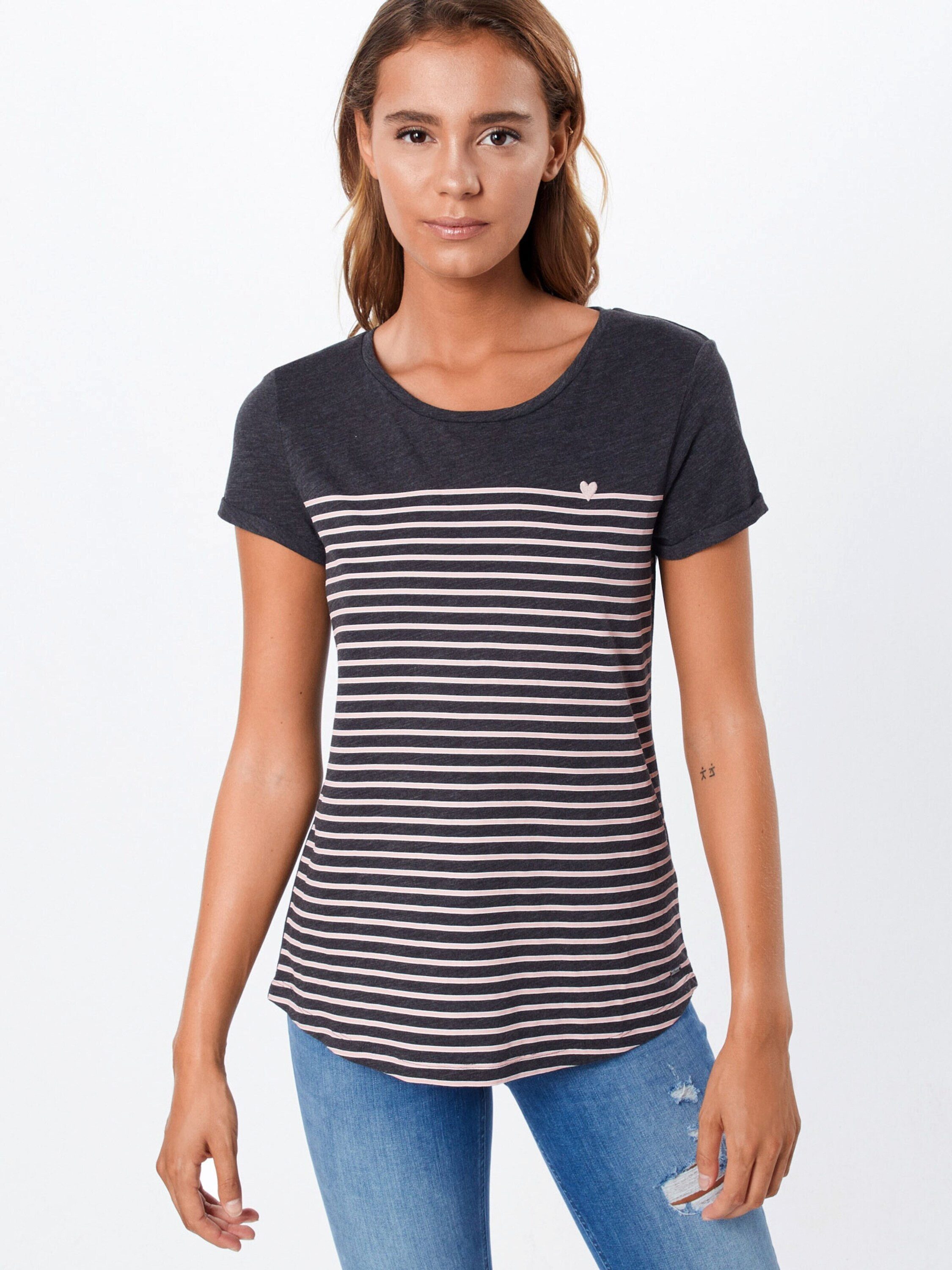 TOM TAILOR Denim T-Shirt (1-tlg) Stickerei günstig online kaufen