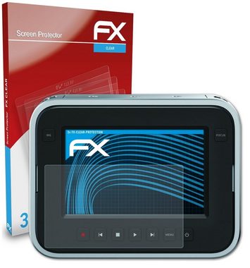 atFoliX Schutzfolie Displayschutz für Cinema Camera PL/EF/MFT, (3 Folien), Ultraklar und hartbeschichtet