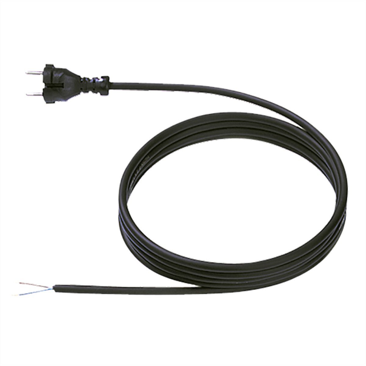 Neopren-Zltng. 2x1.5 3m schw. Stromadapter