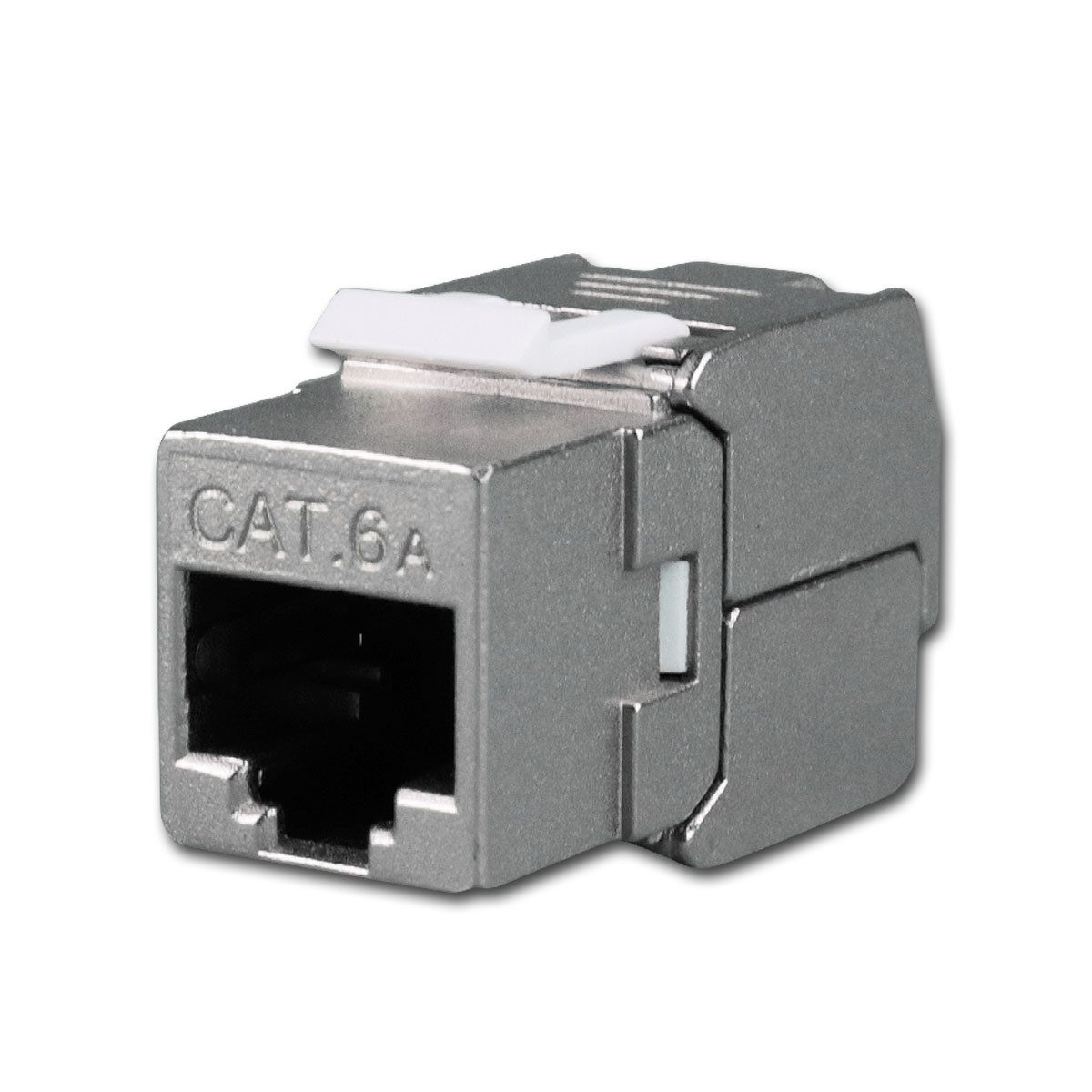 Goobay Netzwerkstecker CAT 6A KeyStone RJ45 Jack, STP geschirmt, Buchse