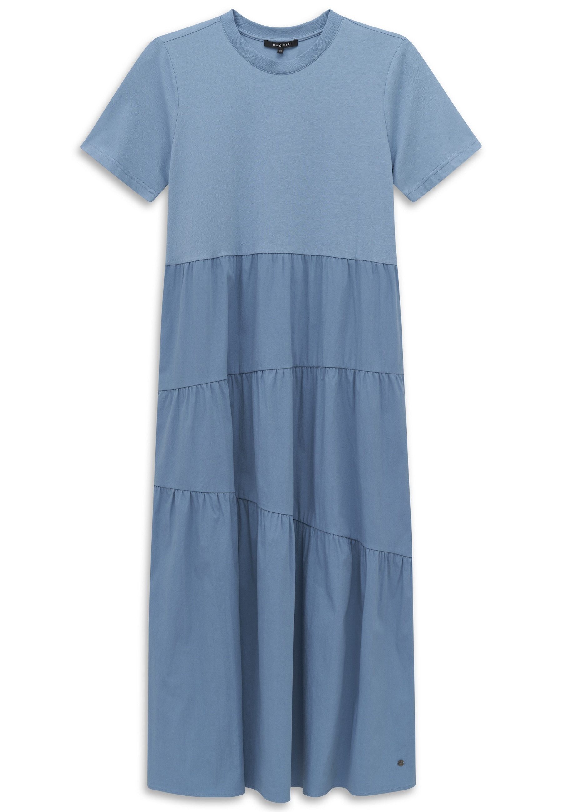 bugatti Sommerkleid Materialmix mit asymmetrischen Raffungen
