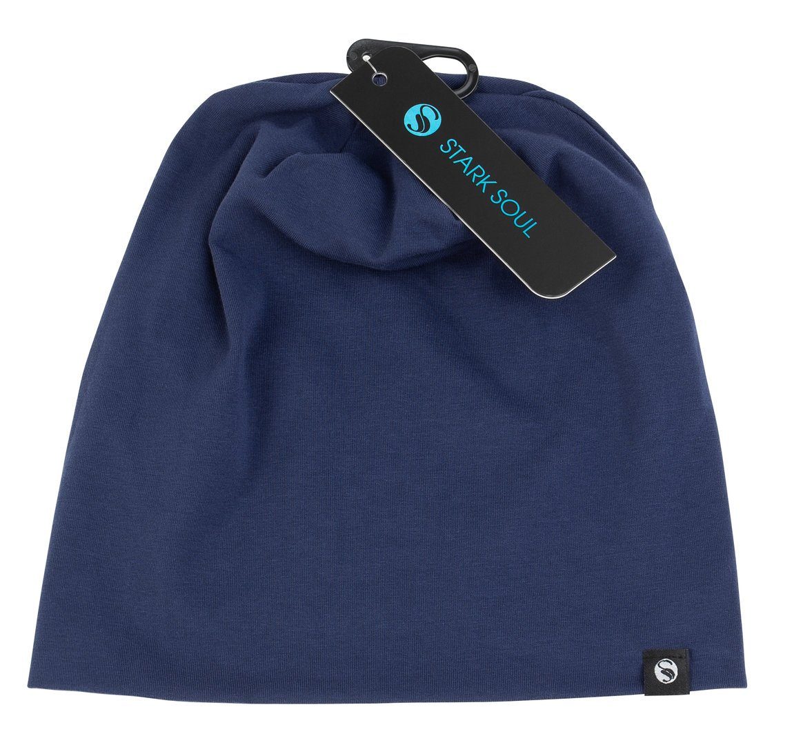 Stark Soul® Beanie Unisex in angenehmer Baumwoll-Jersey-Qualität