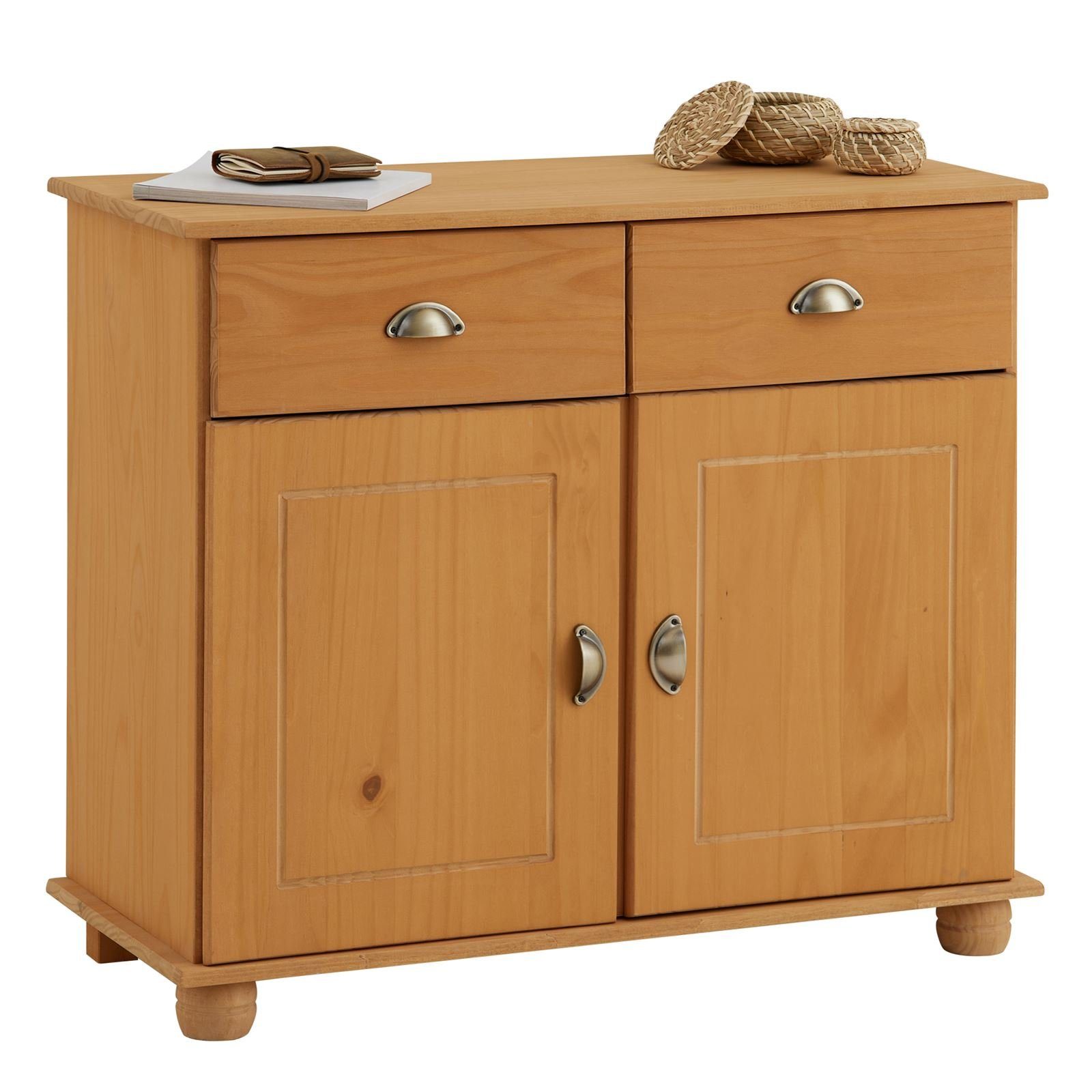 IDIMEX Kommode COLMAR, Kommode Anrichte Schrank Möbel Holz Kiefer massiv 2 Türen