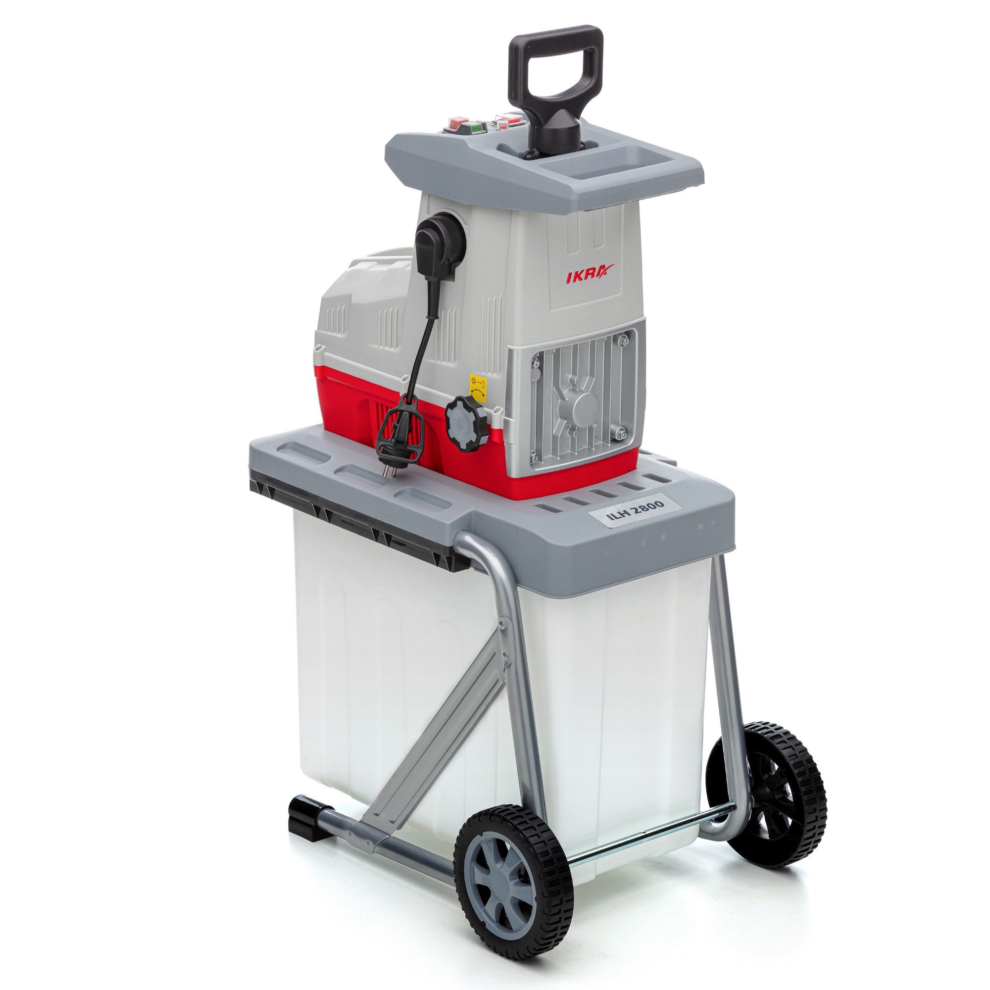 ikra GmbH Häcksler ILH 2800, 4,4 cm max. Astdurchmesser, (inkl. Stopfer & Fangkorb 60 Liter), 2800 W, Walzenhäcksler