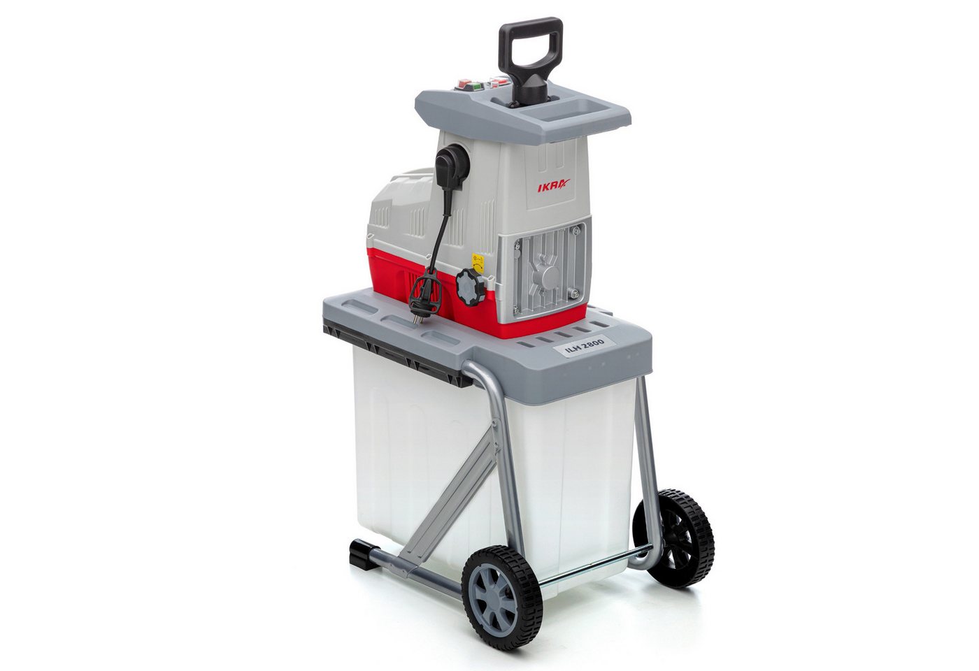 ikra GmbH Häcksler ILH 2800, 4,4 cm max. Astdurchmesser, (inkl. Stopfer & Fangkorb 60 Liter), 2800 W, Walzenhäcksler