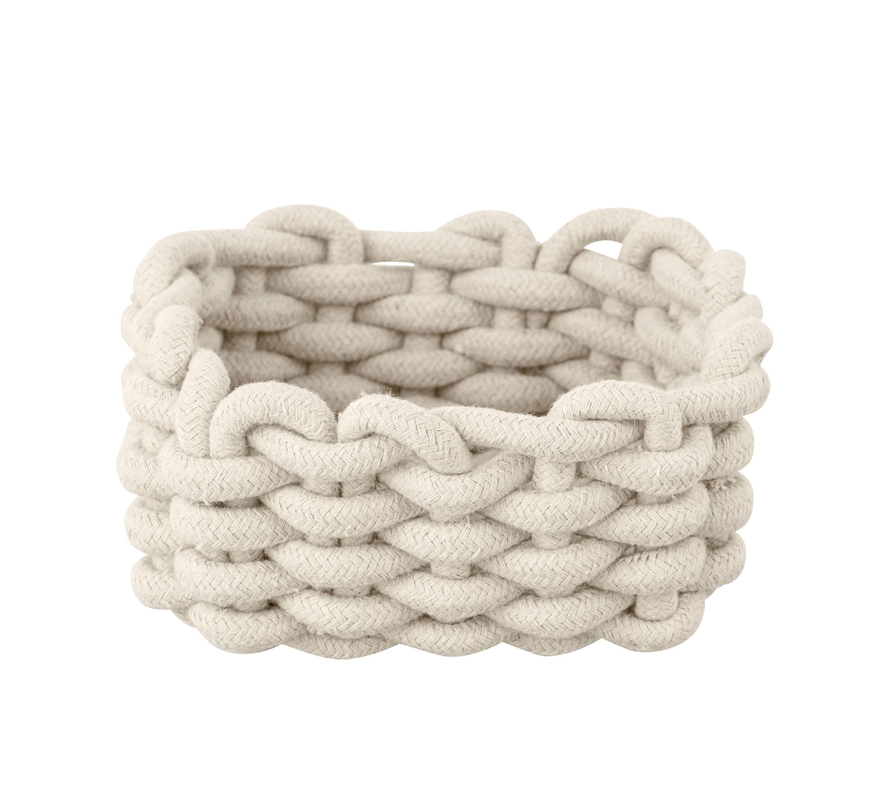WENKO Aufbewahrungskorb WENKO Korb MELARA S LBH 16.50x16.50x7.50 cm braun Einkaufskorb